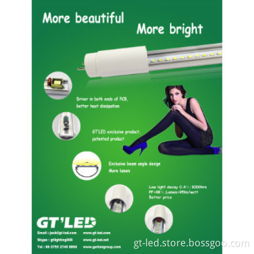 Newest design T8 Tube,without bonding wire,PF>0.98,SAA,CE,ROHs